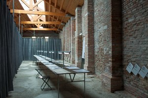 Exhibition view: Catalonia in Venice 'To Lose Your Head (Idols)',  Cantieri Navali, Castello (11 May–24 November 2019). Collateral Event of the 58th International Art Exhibition – la Biennale di Venezia 'May You Live in Interesting Times' (11 May–24 November 2019). Courtesy Institut Ramon Llull. Photo Lluís Tudela. 